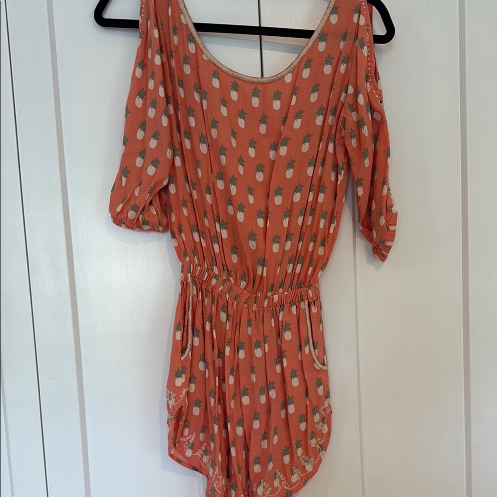 Skemo Coral Pineapple Patterned Garment